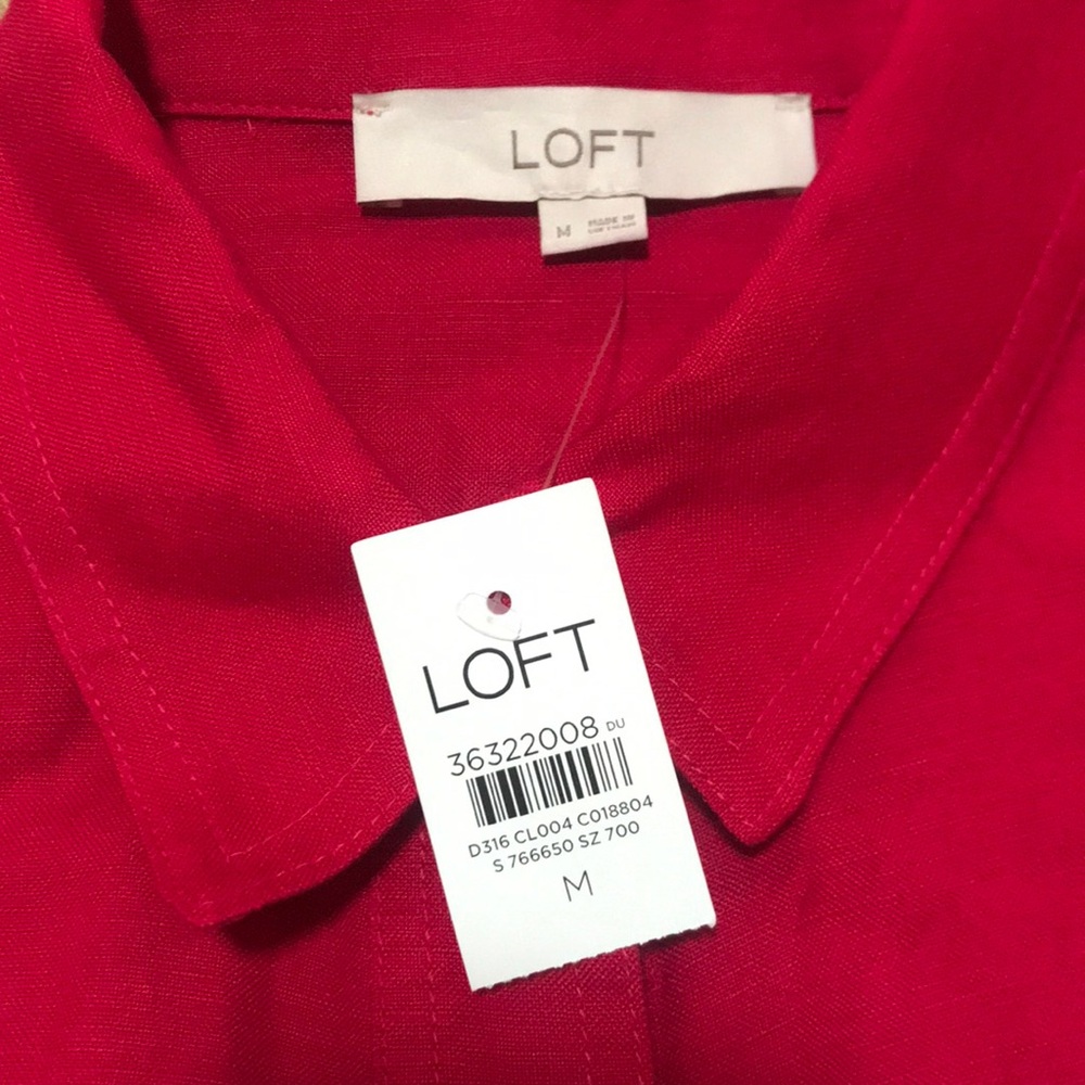 🌸NEW🌸 Loft One Piece Linen Romper Jumpsuit Sold Out Online - Picture 5 of 16